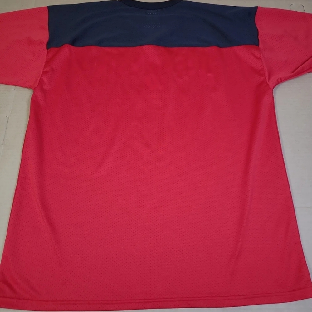 Vintage 90s Wisconsin Badgers UW Mesh Jersey T-Shirt Majestic USA Made - Picture 6 of 12